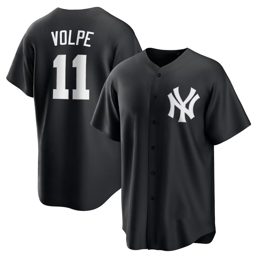 seanshop  New York Yankees #11 Anthony Volpe Black  Fashion Replica Player Jersey