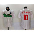 seanshop  Philadelphia Phillies #10 J.T. Realmuto White Green  Cool Base Stitched Jersey 2