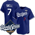 seanshop Los Angeles Dodgers #7 Blake Snell Royal  2025 World Series Limited Stitched Jersey