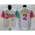 seanshop  San Diego Padres #2 Xander Bogaerts White  Number NEW 2023 City Connect Cool Base Stitched Jersey