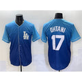 seanshop Los Angeles Dodgers #17 Shohei Ohtani Blue  Stitched Jersey