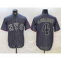 seanshop  New York Mets #4 Francisco Alvarez Gray  2024 City Connect Cool Base Stitched Jersey