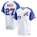 seanshop Atlanta Braves #27 Austin Riley White  City Connect Limited Player Jersey