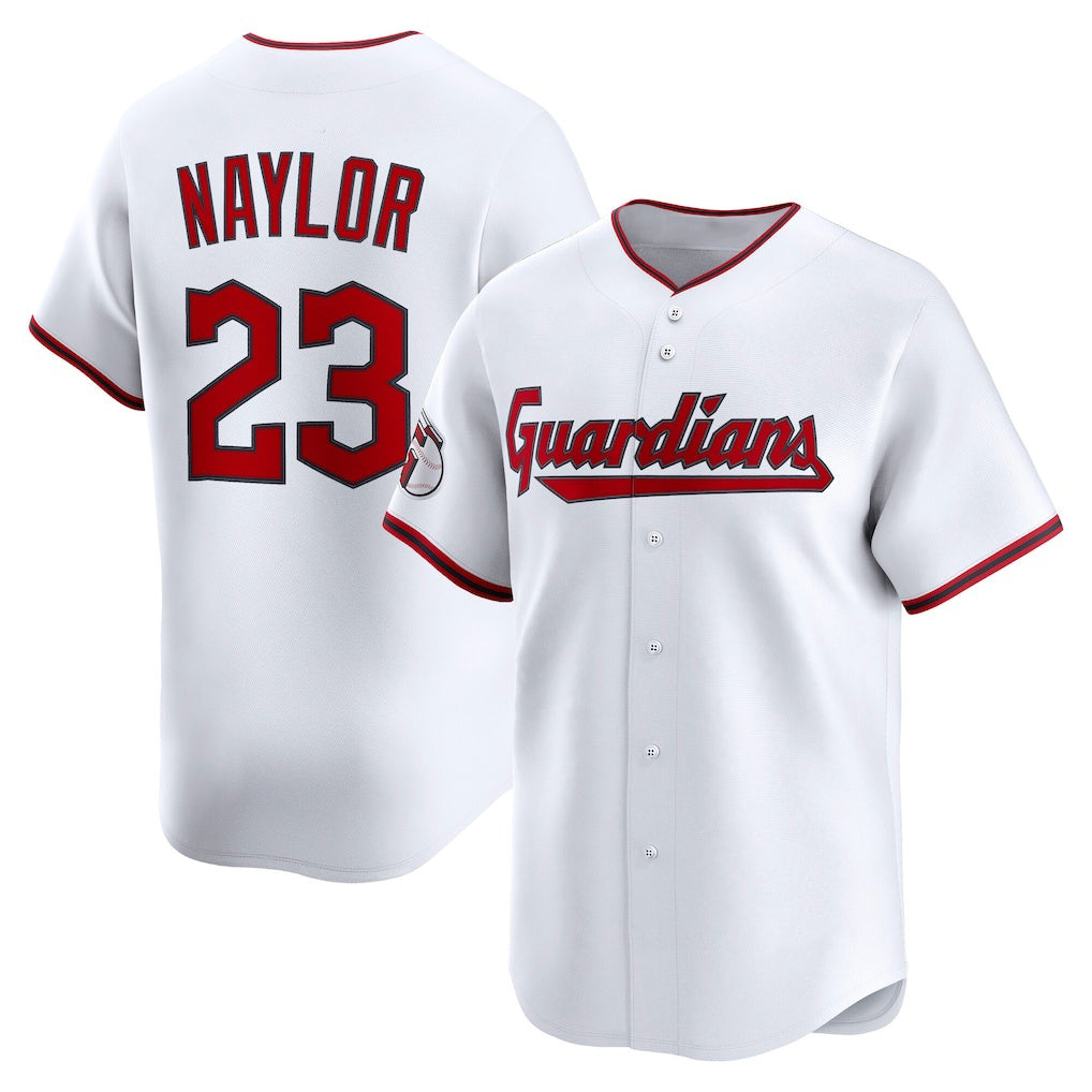 seanshop  Cleveland Guardians #23 Bo Naylor White  Home Limited Player Jersey