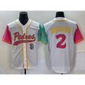 seanshop  San Diego Padres #2 Xander Bogaerts White  NEW 2023 City Connect Cool Base Stitched Jersey 4
