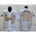 seanshop  St. Louis Cardinals #28 Nolan Arenado Number White  2022 All Star Stitched Cool Base Jersey