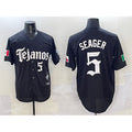seanshop  Texas Rangers #5 Corey Seager Black  Mexico 2025 Vapor Premier Limited Stitched Jersey