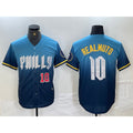 seanshop  Philadelphia Phillies #10 JT Realmuto Number Blue  2024 City Connect Limited Stitched Jerseys