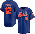 seanshop  New York Mets #12 Francisco Lindor Royal  2024 Alternate Limited Stitched Jersey