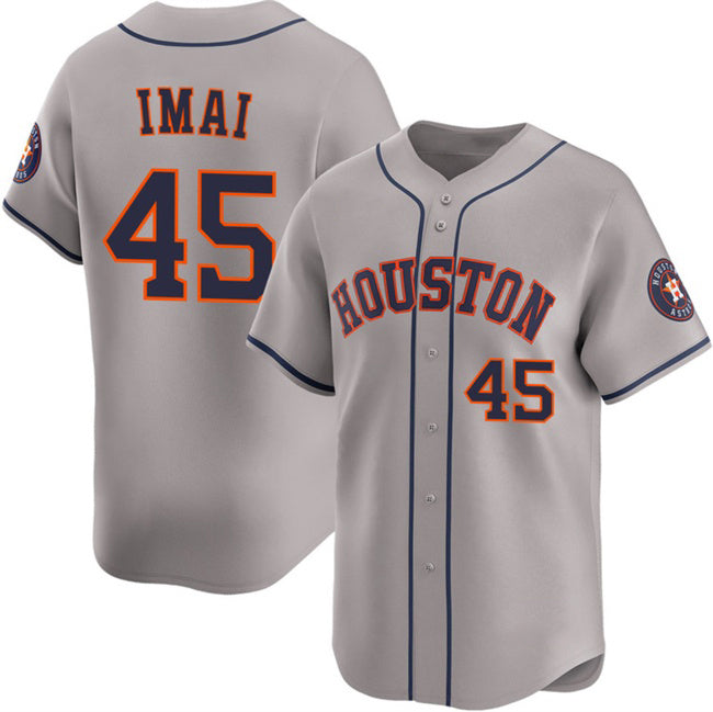 seanshop Houston Astros #45 Tatsuya Imai Grey  2026 Limited Stitched Jersey