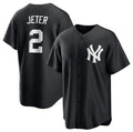 seanshop  New York Yankees #2 Derek Jeter Black  Lights Out Limited Stitched Jersey