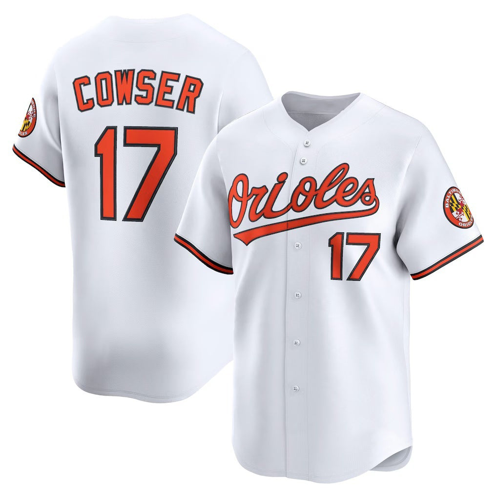 seanshop Baltimore Orioles #17 Colton Cowser White  Home Limited Player Jersey