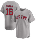 seanshop Boston Red Sox #16 Jarren Duran Gray  2024 Away Limited Stitched Jersey