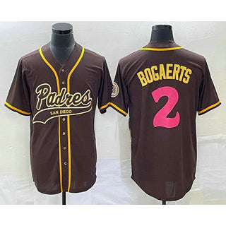 seanshop  San Diego Padres #2 Xander Bogaerts Brown  NEW 2023 City Connect Cool Base Stitched Jersey
