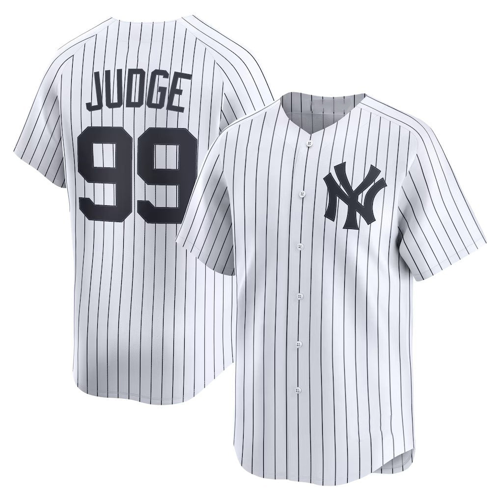 seanshop  New York Yankees #99 Aaron Judge White  Home Limited Player Jersey 2