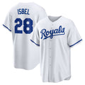 seanshop  Kansas City Royals #28 Kyle Isbel White  Home Replica Jersey