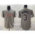seanshop  San Diego Padres #3 Jackson Merrill Gray  Fashion Throwback With Patch Cool Base Stitched Jersey