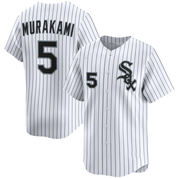 seanshop  Chicago White Sox #5 Munetaka Murakami White  2025 Home Limited Stitched Jersey