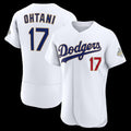 seanshop Los Angeles Dodgers #17 Shohei Ohtani White  2026 Gold Collection Authentic Jersey
