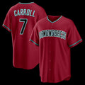 seanshop  Arizona Diamondbacks #7 Corbin Carroll Crimson  Alternate 2 Replica Jersey