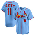 seanshop  St. Louis Cardinals #11 Victor Scott II Light Blue  Alternate Limited Stitched Jersey