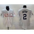 seanshop  New York Yankees #2 Derek Jeter White  Bronx Graffiti Vapor Limited Stitched Jersey