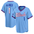 seanshop Atlanta Braves #1 Ozzie Albies Powder Blue  2026 City Connect Stadium Jersey