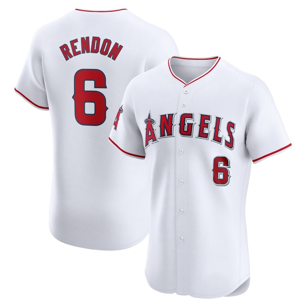 seanshop Los Angeles Angels #6 Anthony Rendon White  Home Elite Player Jersey