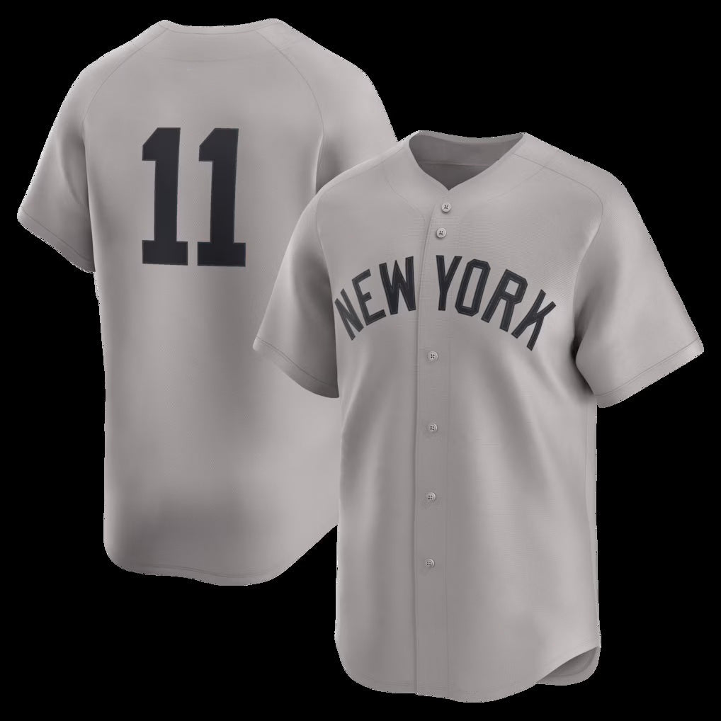 seanshop  New York Yankees #11 Anthony Volpe Gray  Road Limited Player Jersey