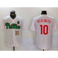 seanshop  Philadelphia Phillies #10 J.T. Realmuto White Green  Cool Base Stitched Jerseys