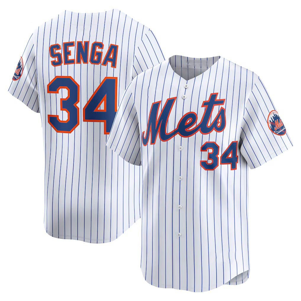 seanshop  New York Mets #34 Kodai Senga White  Home Limited Player Jersey