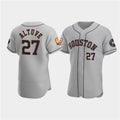 seanshop Houston Astros #27 Jose Altuve Gray  60th Anniversary Flex Base Stitched Jersey