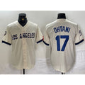 seanshop Los Angeles Dodgers #17 Shohei Ohtani Cream  2024 City Connect Limited Stitched Jerseys