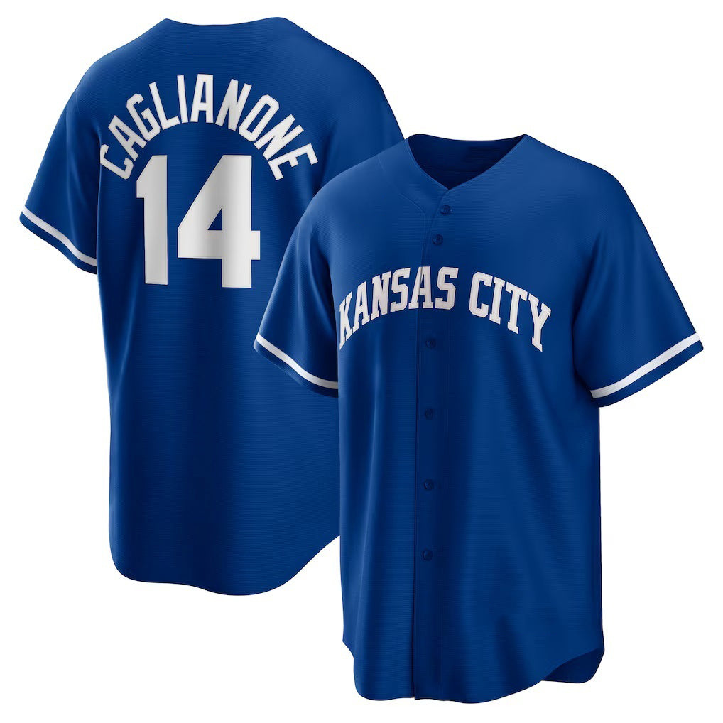 seanshop  Kansas City Royals #14 Jac Caglianone Royal  Alternate Replica Jersey