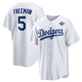 seanshop Los Angeles Dodgers #5 Freddie Freeman White  2025 World Series Home Cool Base Stitched Jersey