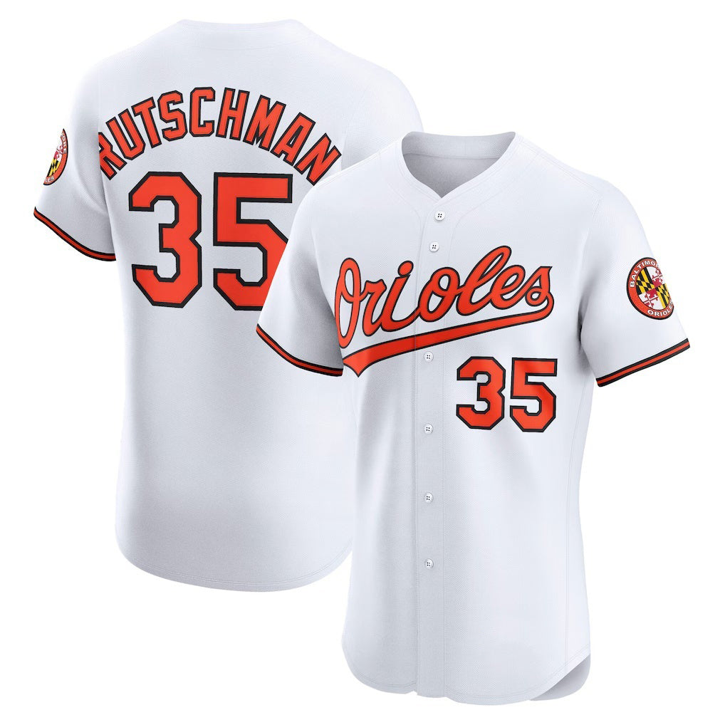 seanshop Baltimore Orioles #35 Adley Rutschman White  Home Elite Jersey