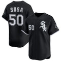 seanshop  Chicago White Sox #50 Lenyn Sosa Black  2025 Alternate Limited Stitched Jersey