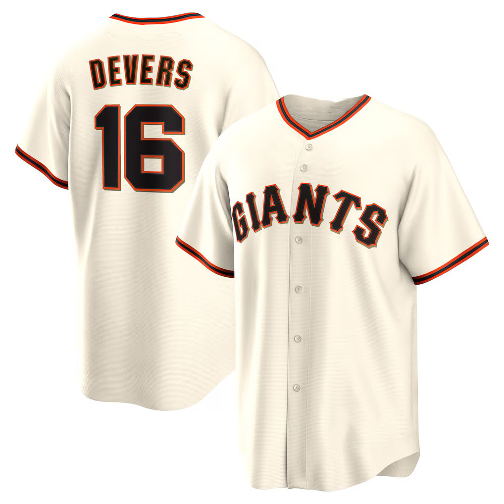 seanshop  San Francisco Giants #16 Rafael Devers White  Home Replica Player Jersey