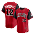 seanshop  Chicago White Sox #12 Colson Montgomery Red Black  2025 City Connect Limited Stitched Jersey