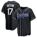 seanshop Los Angeles Dodgers #17 Shohei Ohtani 2026 Black  Out Stitched Jersey