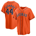 seanshop Houston Astros #44 Yordan ¨¢lvarez Orange  Alternate Replica Player Jersey