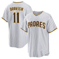 seanshop  San Diego Padres #11 Yu Darvish White  Home Replica Player Jersey