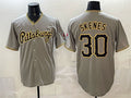 seanshop  Pittsburgh Pirates #30 Paul Skenes Gray  Limited Stitched Jersey