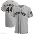 seanshop Houston Astros #44 Yordan Alvarez Authentic Gray  Road Jerseys