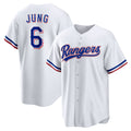 seanshop  Texas Rangers #6 Josh Jung White  Replica Player Jersey