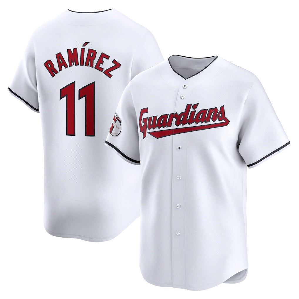 seanshop  Cleveland Guardians #11 Jose Ramirez White  Home Limited Player Jersey