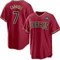 seanshop  Arizona Diamondbacks #7 Corbin Carroll Red  2023 World Series Cool Base Stitched Jersey