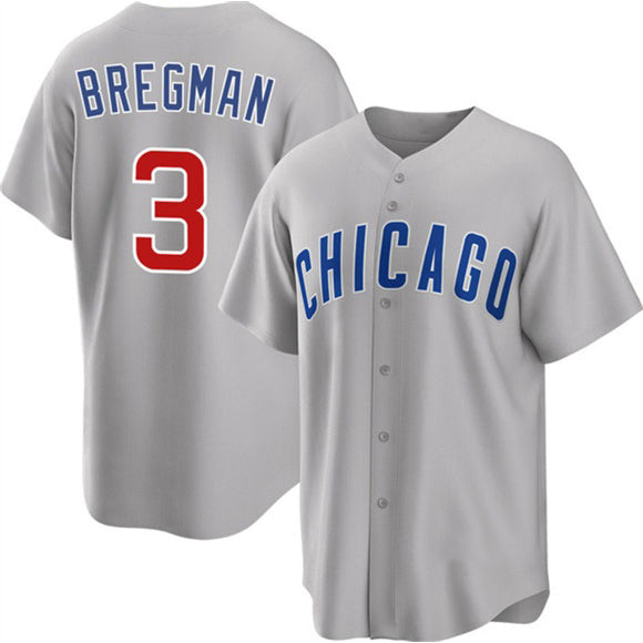 seanshop  Chicago Cubs #3 Alex Bregman Gray  2026 Cool Base Limited Stitched Jersey