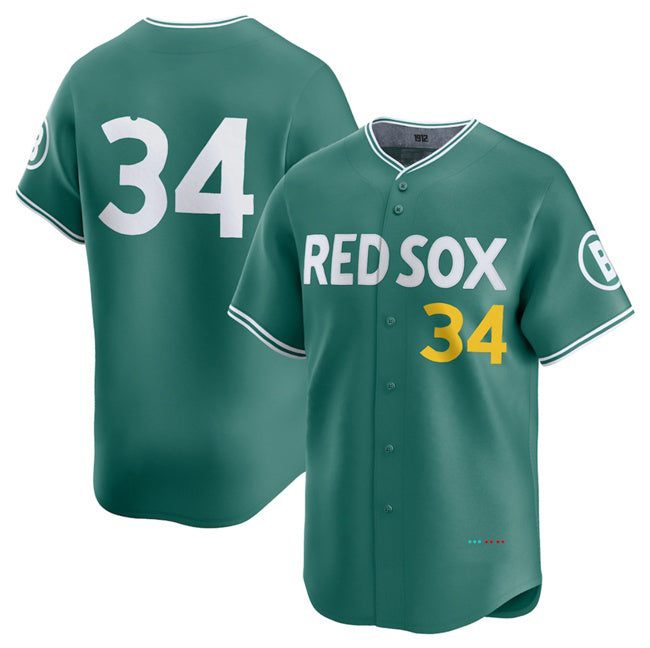 seanshop Boston Red Sox #34 David Ortiz Green  2025 City Connect Limited Stitched Jersey