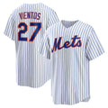 seanshop  New York Mets #27 Mark Vientos White  Home Replica Jersey